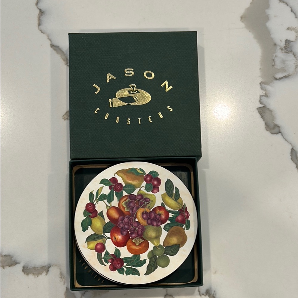 Coasters with Fruit Design - Multicolor